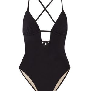 Tart One piece black bathing suit